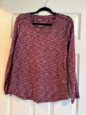 ExOfficio Women's Long Sleeve Performance Top Heather Pink Size L